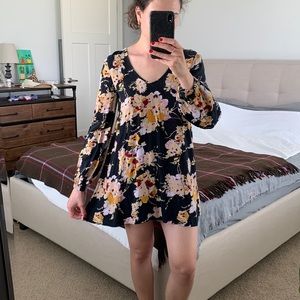 Billabong Sweet Tomorrow floral mini dress